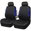 imageCAR PASS Oxford Bling Diamond Car Seat Covers Full Set Interior Sets Waterproof Shining Glitter Sparkly Crystal Universal Armrest Fit 95 Automotive Truck SUV Cute Women Girl Black Silver RhinestoneBlue Diamond