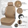 imageCAR PASS Oxford Bling Diamond Car Seat Covers Full Set Interior Sets Waterproof Shining Glitter Sparkly Crystal Universal Armrest Fit 95 Automotive Truck SUV Cute Women Girl Black Silver RhinestoneBeige Rhinestone