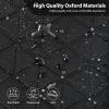 imageCAR PASS Oxford Bling Diamond Car Seat Covers Full Set Interior Sets Waterproof Shining Glitter Sparkly Crystal Universal Armrest Fit 95 Automotive Truck SUV Cute Women Girl Black Silver RhinestoneSilver Diamond