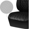 imageCAR PASS Piping Luxury Faux PU Leather Two Front Car Seat Covers Waterproof Anti Slip Seat Covers Compatible with Front Seat ArmrestsUniversal Fit for SuvsVansTrucks Airbag CompatibleAll BlackAll Black