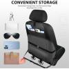 imageCAR PASS Piping Luxury Faux PU Leather Two Front Car Seat Covers Waterproof Anti Slip Seat Covers Compatible with Front Seat ArmrestsUniversal Fit for SuvsVansTrucks Airbag CompatibleAll BlackBlack and Mint Mesh Foam