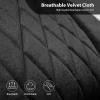 imageCAR PASS Piping Luxury Faux PU Leather Two Front Car Seat Covers Waterproof Anti Slip Seat Covers Compatible with Front Seat ArmrestsUniversal Fit for SuvsVansTrucks Airbag CompatibleAll BlackAll Black Velvet
