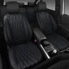 imageCAR PASS Piping Luxury Faux PU Leather Two Front Car Seat Covers Waterproof Anti Slip Seat Covers Compatible with Front Seat ArmrestsUniversal Fit for SuvsVansTrucks Airbag CompatibleAll BlackBlackBlue