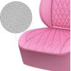 imageCAR PASS Piping Luxury Faux PU Leather Two Front Car Seat Covers Waterproof Anti Slip Seat Covers Compatible with Front Seat ArmrestsUniversal Fit for SuvsVansTrucks Airbag CompatibleAll BlackAll Pink