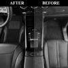 imageCAR PASS Premium Carbon Fiber Leather Car Seat Covers Full Set and Waterproof Car Floor MatsAirbag CompatibleAutomotive Interior Covers for SedansTrucksVansSUV with Car Carpet MatsBlackBlack