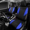imageCAR PASS Quilting Leather Seat Cover Two Front Seats Only Universal Fit Automotive Front Seat Covers Waterproof Deluxe PU Premium Vinyl Luxury for Cars Sedan Van SUV Airbag Compatible 2 PiecesBlackBlue
