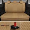 imageCAR PASS Quilting Leather Seat Cover Two Front Seats Only Universal Fit Automotive Front Seat Covers Waterproof Deluxe PU Premium Vinyl Luxury for Cars Sedan Van SUV Airbag Compatible 2 PiecesBlackPure Beige