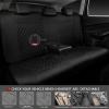 imageCAR PASS Quilting Leather Seat Cover Two Front Seats Only Universal Fit Automotive Front Seat Covers Waterproof Deluxe PU Premium Vinyl Luxury for Cars Sedan Van SUV Airbag Compatible 2 PiecesBlackAll Black