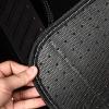 imageCAR PASS Rainbow Waterproof Universal Fit Faux Leather Car Carpet AntiSlip Nibbed Backing Floor Mats for SUV VansSedansTrucks Automotive Set of 4 for WomenampampCute Girly Black with PinkGray