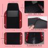 imageCAR PASS Rhinestone Bling Car Seat Covers Leather Shining Diamond Car Floor Mats Carpet Waterproof AntiSlip Nibs Bling Car Accessories Interior Sets for Women Silver Glitter White Sparkly CrystalRed