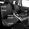 imageCAR PASS Rhinestone Bling Car Seat Covers Leather Shining Diamond Car Floor Mats Carpet Waterproof AntiSlip Nibs Bling Car Accessories Interior Sets for Women Silver Glitter White Sparkly CrystalBlack