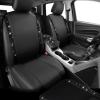 imageCAR PASS Rhinestone Bling Car Seat Covers Leather Shining Diamond Car Floor Mats Carpet Waterproof AntiSlip Nibs Bling Car Accessories Interior Sets for Women Silver Glitter White Sparkly CrystalBlack