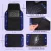 imageCAR PASS Rhinestone Bling Car Seat Covers Leather Shining Diamond Car Floor Mats Carpet Waterproof AntiSlip Nibs Bling Car Accessories Interior Sets for Women Silver Glitter White Sparkly CrystalBlue