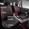 imageCAR PASS Rhinestone Bling Car Seat Covers Leather Shining Diamond Car Floor Mats Carpet Waterproof AntiSlip Nibs Bling Car Accessories Interior Sets for Women Silver Glitter White Sparkly CrystalRed
