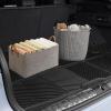 imageCAR PASS Rubber Car MatsCar Floor Mats All WeatherCar Mats Full Set 4PieceWaterproof Automotive Floor Mats Trim to Fit for Most Cars Sedans SUVs VansHeavy Duty AntiSlip Easy Clean All BlackBlack With Cargo Liners