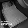 imageCAR PASS Rubber Car MatsCar Floor Mats All WeatherCar Mats Full Set 4PieceWaterproof Automotive Floor Mats Trim to Fit for Most Cars Sedans SUVs VansHeavy Duty AntiSlip Easy Clean All BlackAll Gray
