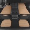 imageCAR PASS Rubber Car MatsCar Floor Mats All WeatherCar Mats Full Set 4PieceWaterproof Automotive Floor Mats Trim to Fit for Most Cars Sedans SUVs VansHeavy Duty AntiSlip Easy Clean All BlackAll Beige