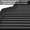 imageCAR PASS Rubber Car MatsCar Floor Mats All WeatherCar Mats Full Set 4PieceWaterproof Automotive Floor Mats Trim to Fit for Most Cars Sedans SUVs VansHeavy Duty AntiSlip Easy Clean All BlackAll Black