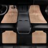 imageCAR PASS Rubber Floor Mats All Weather Waterproof TrimtoFit Automotive Mats for Cars Trucks SUV AntiSlip Easy Clean Heavy Duty Full Set 3Piece All BlackAllBeige 4 Piece