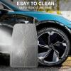 imageCAR PASS Rubber Floor Mats All Weather Waterproof TrimtoFit Automotive Mats for Cars Trucks SUV AntiSlip Easy Clean Heavy Duty Full Set 3Piece All BlackGray 4 Piece