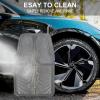 imageCAR PASS Rubber Floor Mats All Weather Waterproof TrimtoFit Automotive Mats for Cars Trucks SUV AntiSlip Easy Clean Heavy Duty Full Set 3Piece All BlackGray