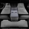 imageCAR PASS Rubber Floor Mats All Weather Waterproof TrimtoFit Automotive Mats for Cars Trucks SUV AntiSlip Easy Clean Heavy Duty Full Set 3Piece All BlackGray
