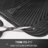 imageCAR PASS Rubber Floor Mats All Weather Waterproof TrimtoFit Automotive Mats for Cars Trucks SUV AntiSlip Easy Clean Heavy Duty Full Set 3Piece All BlackBlack Full Set
