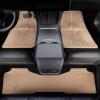 imageCAR PASS Rubber Floor Mats All Weather Waterproof TrimtoFit Automotive Mats for Cars Trucks SUV AntiSlip Easy Clean Heavy Duty Full Set 3Piece All BlackAllBeige