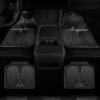 imageCAR PASS Rubber Floor Mats All Weather Waterproof TrimtoFit Automotive Mats for Cars Trucks SUV AntiSlip Easy Clean Heavy Duty Full Set 3Piece All BlackBlack 4 Piece