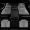 imageCAR PASS Rubber Floor Mats All Weather Waterproof TrimtoFit Automotive Mats for Cars Trucks SUV AntiSlip Easy Clean Heavy Duty Full Set 3Piece All BlackGray 4 Piece