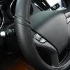 imageCAR PASS Sporty Quilting Leather Universal Fit Steering Wheel CoverFit for SuvsVansSedansTrucks for 147quot to 15quotBlack ampamp GrayPure Black
