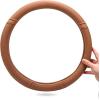imageCAR PASS Sporty Quilting Leather Universal Fit Steering Wheel CoverFit for SuvsVansSedansTrucks for 147quot to 15quotBlack ampamp GrayPure Brown