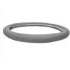 imageCAR PASS Sporty Quilting Leather Universal Fit Steering Wheel CoverFit for SuvsVansSedansTrucks for 147quot to 15quotBlack ampamp GrayPure Gray