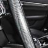 imageCAR PASS Sporty Quilting Leather Universal Fit Steering Wheel CoverFit for SuvsVansSedansTrucks for 147quot to 15quotBlack ampamp Graysilver