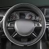 imageCAR PASS Sporty Quilting Leather Universal Fit Steering Wheel CoverFit for SuvsVansSedansTrucks for 147quot to 15quotBlack ampamp Graysilver