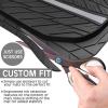 imageCAR PASS Tire Tread DeepDish Rubber Floor Mats for car Heavy Duty car mats All Weather Universal XLM Trim to Fit for Truck SUV Vehicle Automotive Waterproof car mats 3 Piece red BlackGray Black