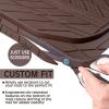 imageCAR PASS Tire Tread DeepDish Rubber Floor Mats for car Heavy Duty car mats All Weather Universal XLM Trim to Fit for Truck SUV Vehicle Automotive Waterproof car mats 3 Piece red BlackAll Brown