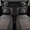imageCAR PASS Universal FIT Piping Leather Two Front Seat Covers Waterproof Faux Leather for SUV Sedan Van Truck Airbag CompatibleReserved Opening Holes for Headrest Covers Black redBlack and Gold