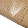 imageCAR PASS Universal FIT Piping Leather Two Front Seat Covers Waterproof Faux Leather for SUV Sedan Van Truck Airbag CompatibleReserved Opening Holes for Headrest Covers Black redBeige with Tan PipingStripe