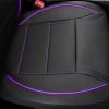 imageCAR PASS Universal FIT Piping Leather Two Front Seat Covers Waterproof Faux Leather for SUV Sedan Van Truck Airbag CompatibleReserved Opening Holes for Headrest Covers Black redBlack  Purple