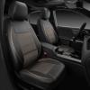 imageCAR PASS Universal FIT Piping Leather Two Front Seat Covers Waterproof Faux Leather for SUV Sedan Van Truck Airbag CompatibleReserved Opening Holes for Headrest Covers Black redBlack and Gold