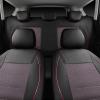 imageCAR PASS Universal FIT Piping Leather Two Front Seat Covers Waterproof Faux Leather for SUV Sedan Van Truck Airbag CompatibleReserved Opening Holes for Headrest Covers Black redBlack and Pink