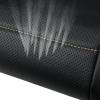 imageCAR PASS Universal FIT Piping Leather Two Front Seat Covers Waterproof Faux Leather for SUV Sedan Van Truck Airbag CompatibleReserved Opening Holes for Headrest Covers Black redBeige Black