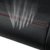 imageCAR PASS Universal FIT Piping Leather Two Front Seat Covers Waterproof Faux Leather for SUV Sedan Van Truck Airbag CompatibleReserved Opening Holes for Headrest Covers Black redRed Black