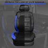 imageCAR PASS Universal Leather car seat Covers Sport fits Most Cars SUVs Trucks and Vans Full Set Black RedBlack Blue