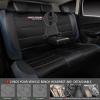 imageCAR PASS Universal Leather car seat Covers Sport fits Most Cars SUVs Trucks and Vans Full Set Black RedBlack Chameleon Iridescent