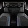 imageCAR PASS Universal Leather car seat Covers Sport fits Most Cars SUVs Trucks and Vans Full Set Black RedBlack Chameleon Iridescent