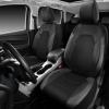 imageCAR PASS Universal Leather car seat Covers Sport fits Most Cars SUVs Trucks and Vans Full Set Black RedBlack Gray