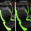 imageCAR PASS Universal Leather car seat Covers Sport fits Most Cars SUVs Trucks and Vans Full Set Black RedBlack Green