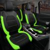 imageCAR PASS Universal Leather car seat Covers Sport fits Most Cars SUVs Trucks and Vans Full Set Black RedBlack Green